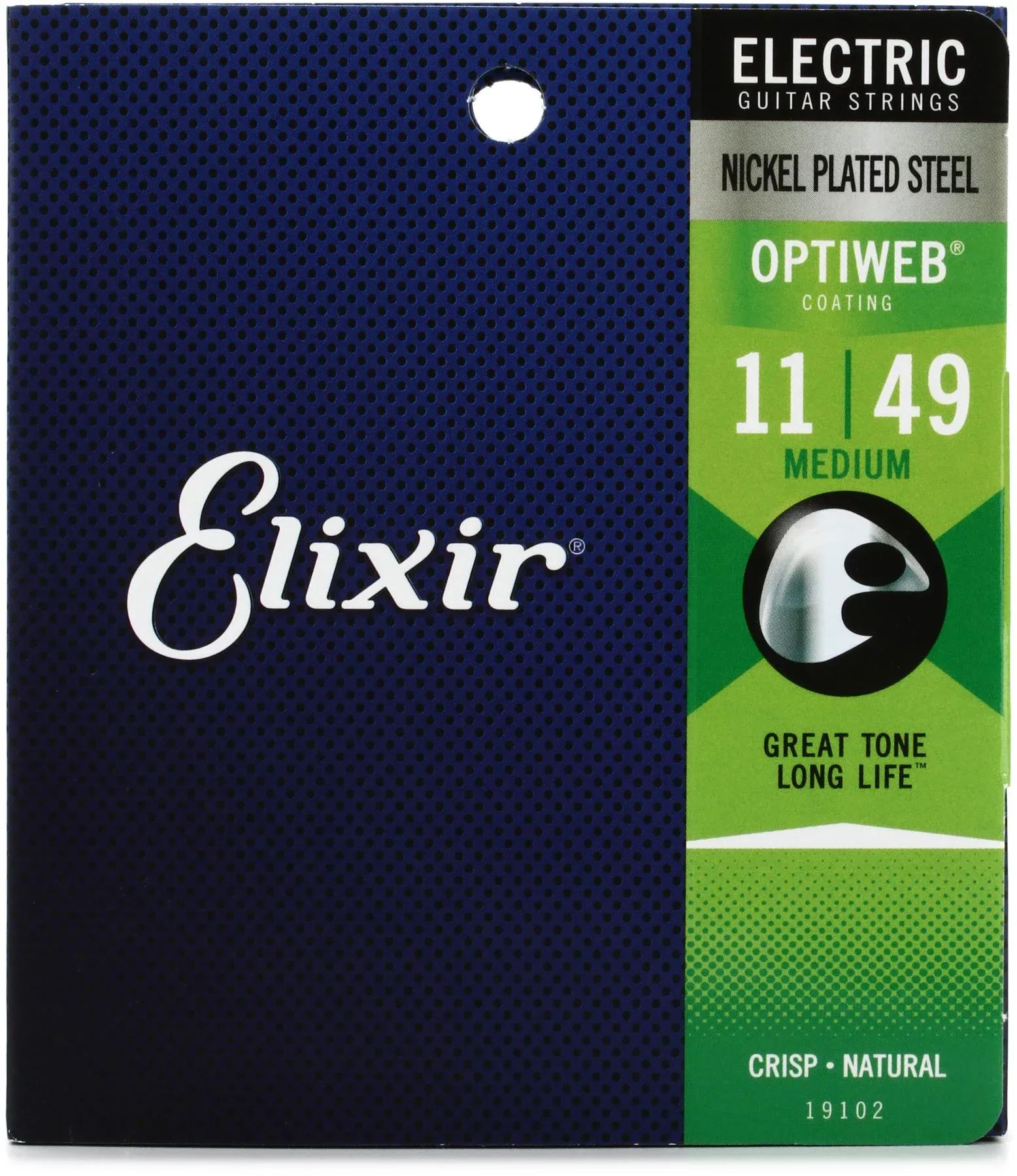 

Elixir Strings 19102 Optiweb Струны для электрогитары — .011-.049, средние