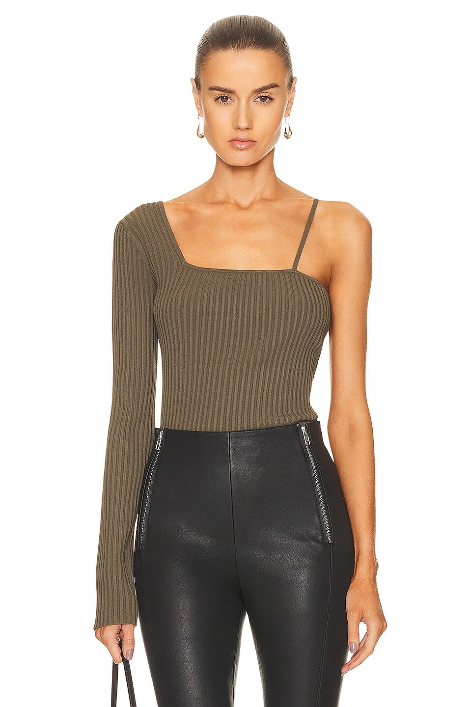 

Топ Helmut Lang Cross Strap, цвет Juniper