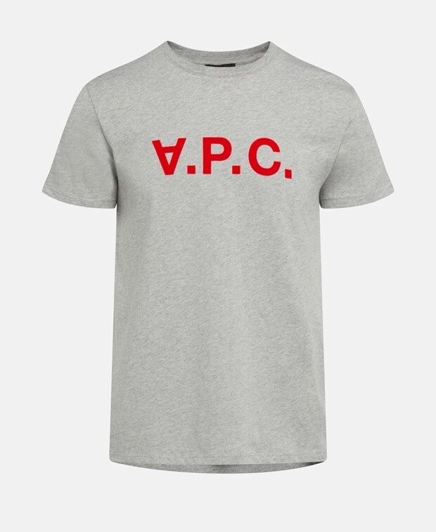 

Футболка A.P.C., светло-серый