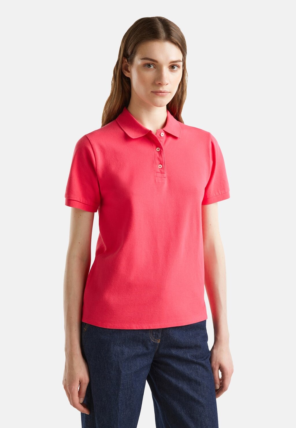 

Поло STRETCH United Colors of Benetton, красный