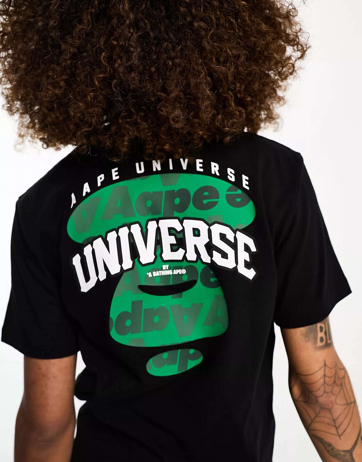 

Черная бейсбольная футболка Aape By A Bathing Ape A Bathing Ape, Черный