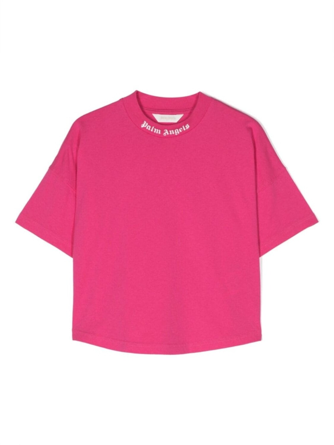 

Palm Angels Kids футболка с логотипом, розовый