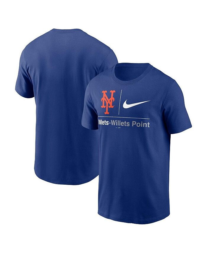 

Мужская футболка Royal New York Mets Willets Point Hometown Nike, синий