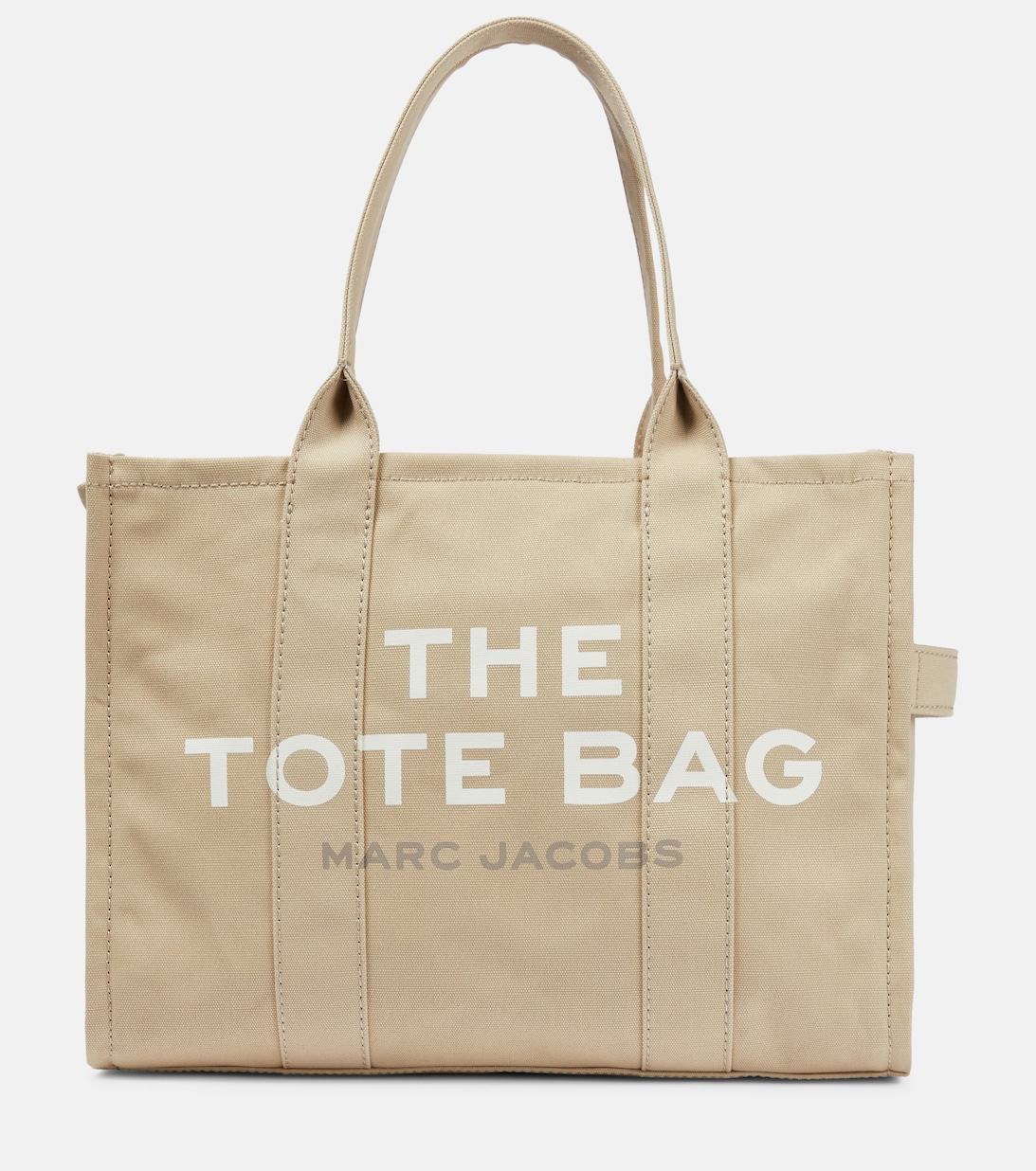 цена Большая холщовая сумка-тоут Marc Jacobs, бежевый