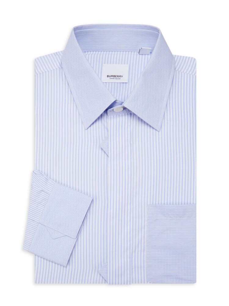 

Классическая рубашка в полоску Cromwell Burberry, синий