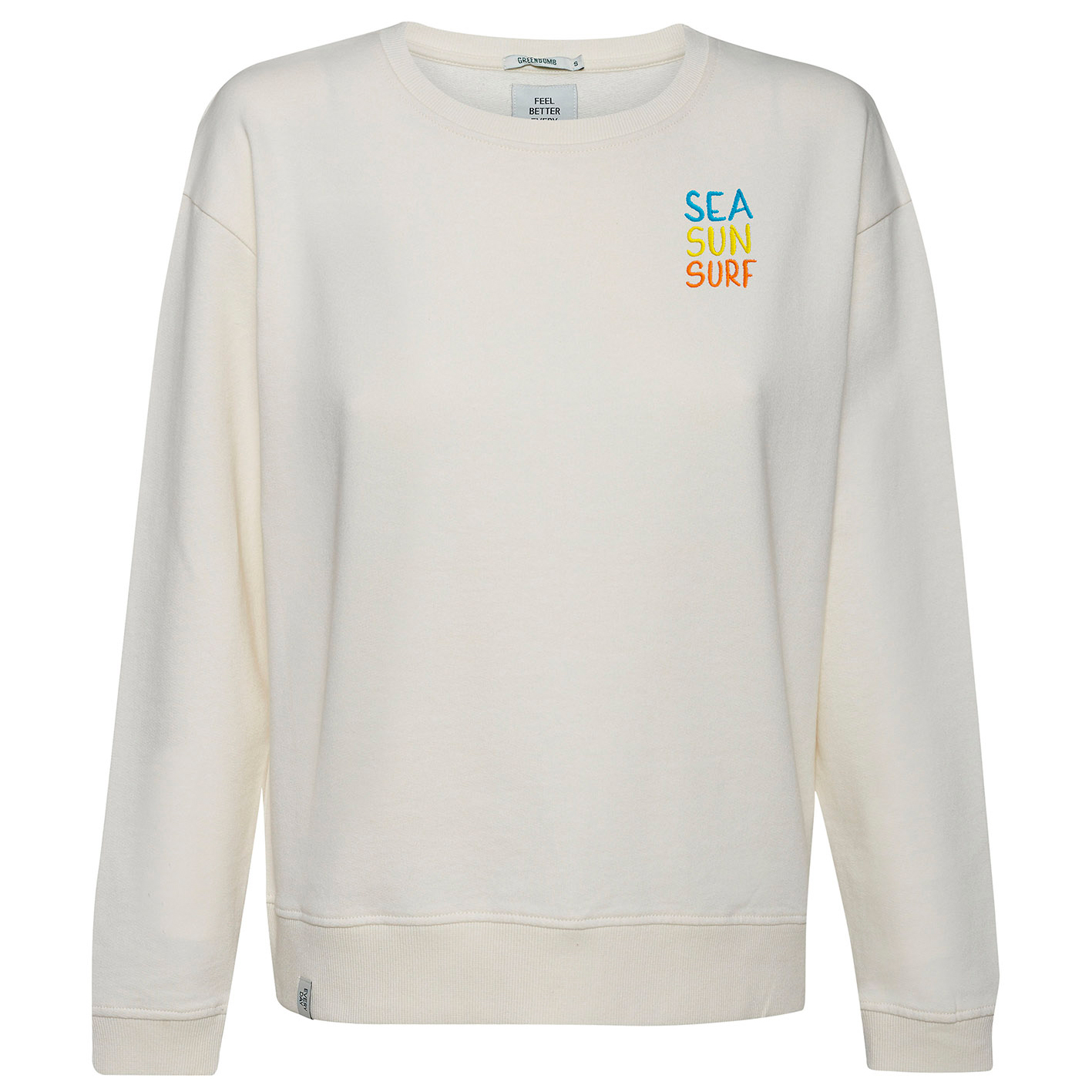 Пуловер Greenbomb Women's Lifestyle Sea Sun Surf Sweatshirts, цвет Summer Canty Creme White