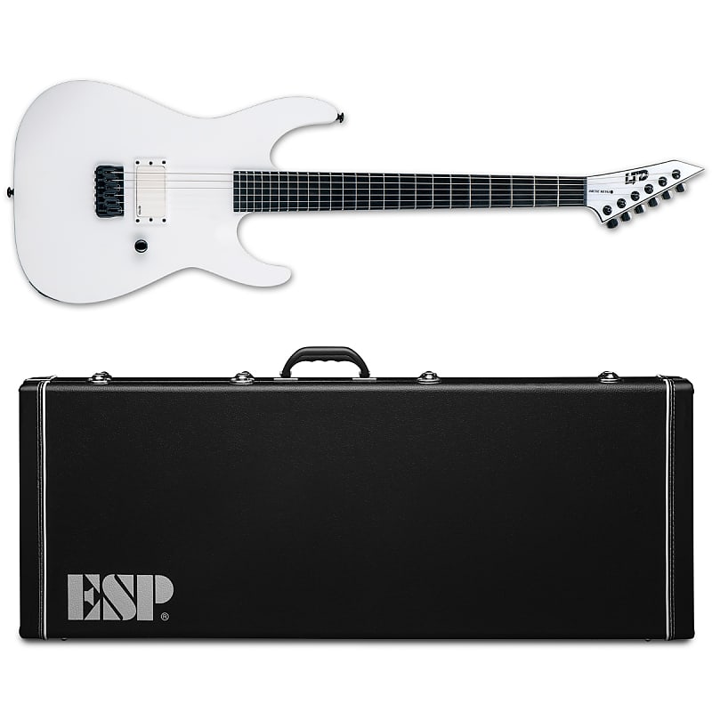 Электрогитара ESP LTD M-HT Arctic Metal Snow White Satin Electric Guitar + Hard Case MHT