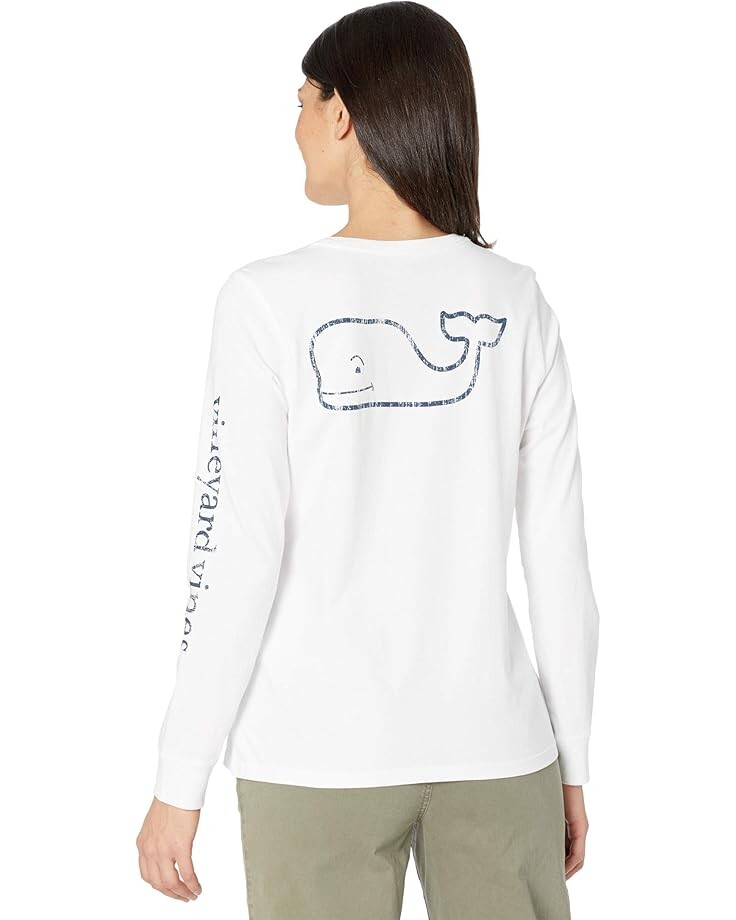 

Футболка Vineyard Vines Whale Print Tee, цвет White Cap