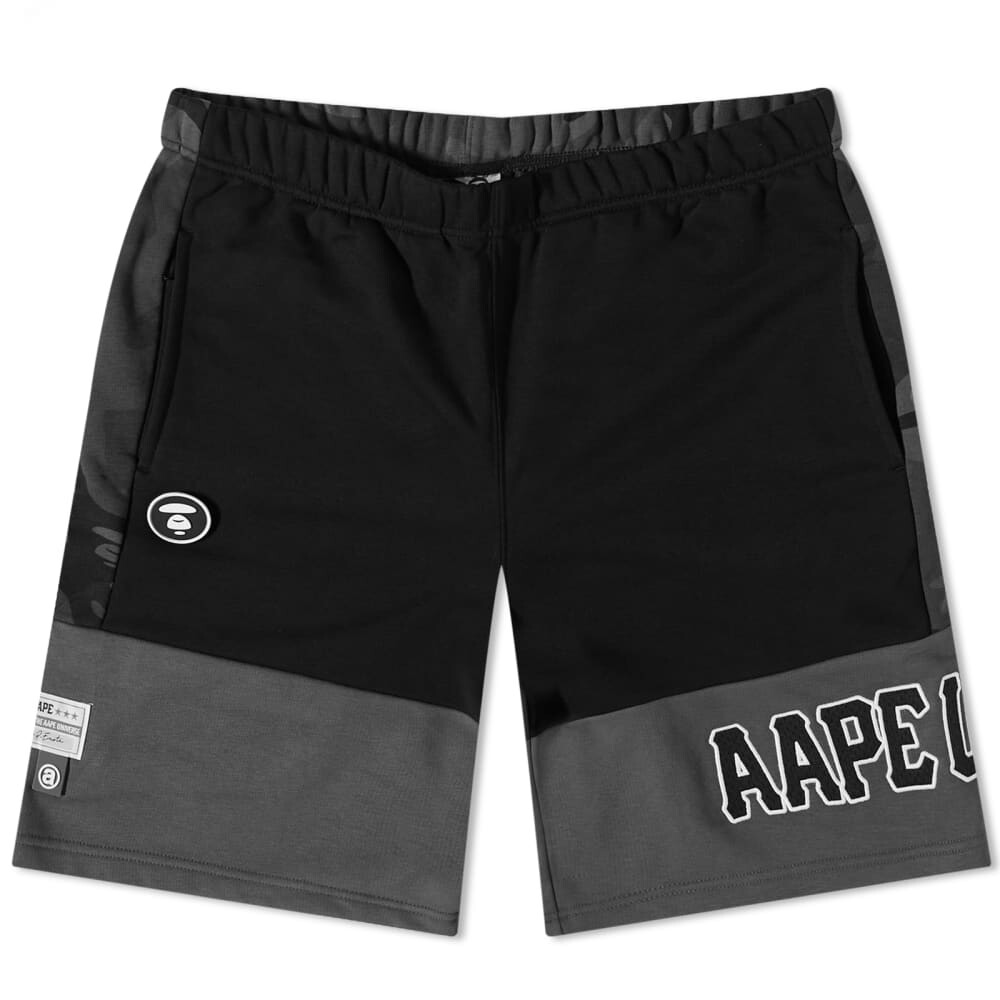 

Двусторонние шорты из бейсбольной сетки AAPE Stret, черный