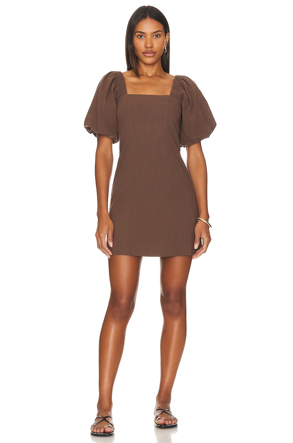 

Платье SNDYS X Revolve Tuscany Linen, коричневый