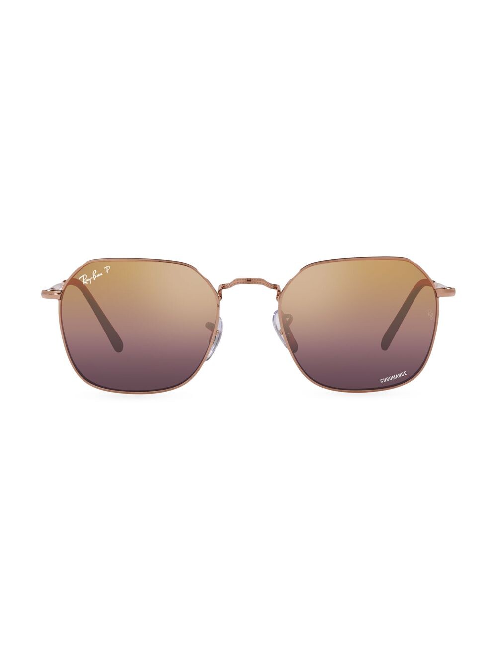 

RB3694 Jim 55MM Геометрические солнцезащитные очки Ray-Ban, золотой
