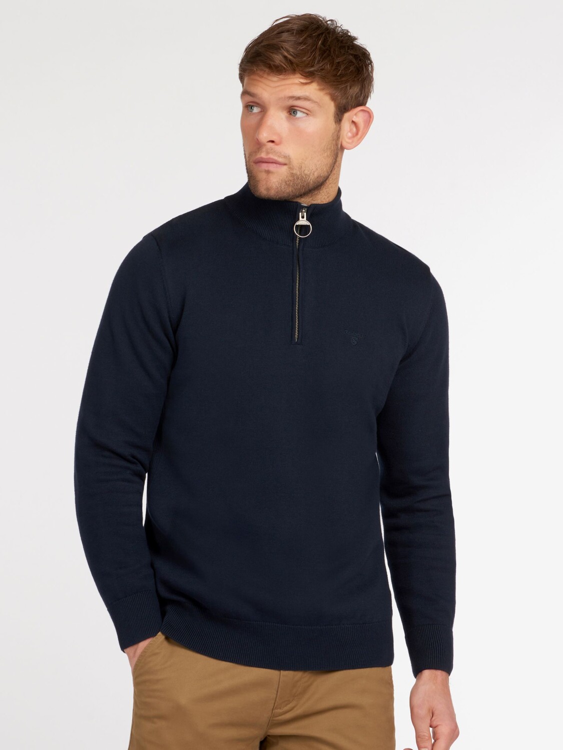 

Джемпер на полумолнии Barbour, темно-синий