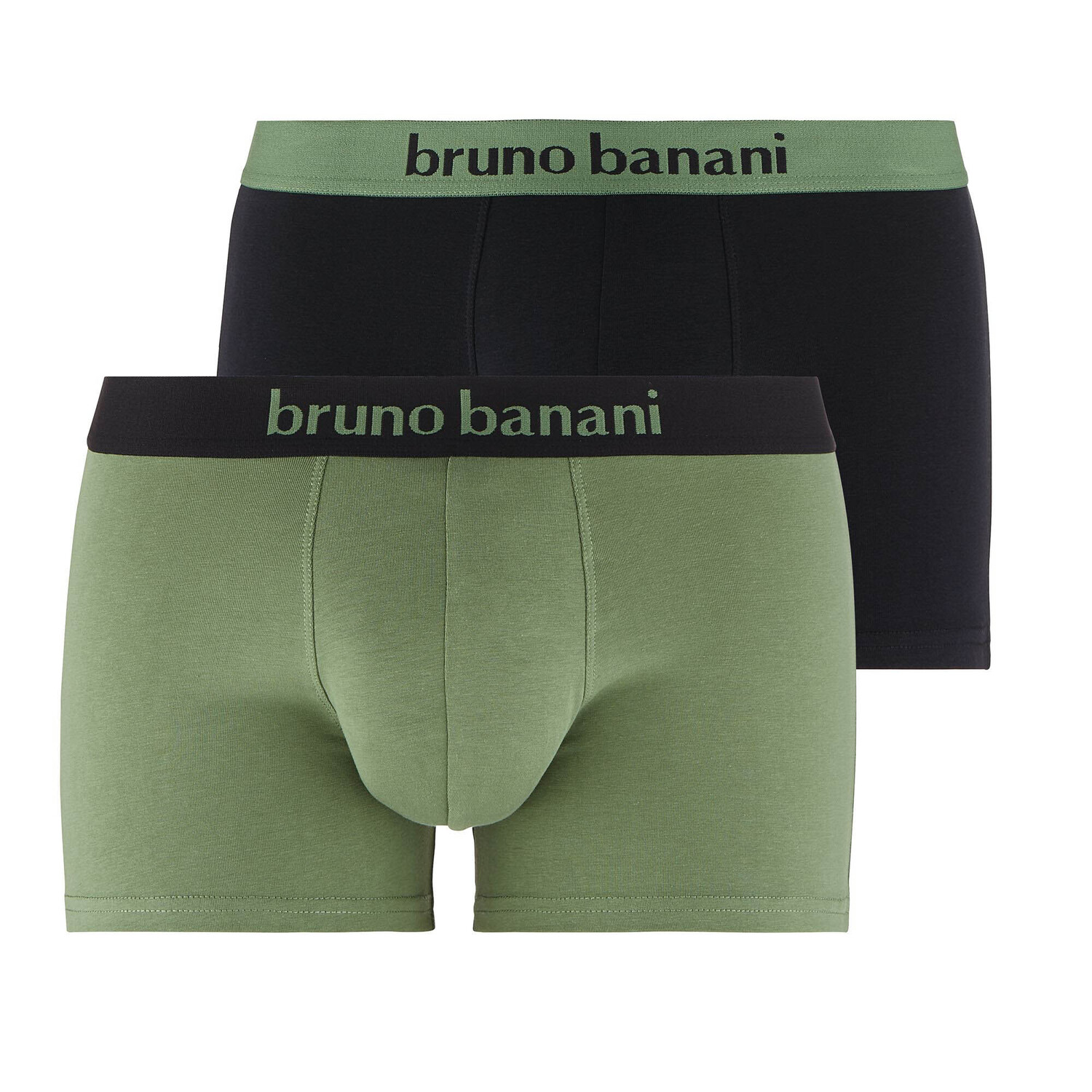 

Боксеры Bruno Banani Boxershort 2 шт, цвет Dillgrün/Schwarz