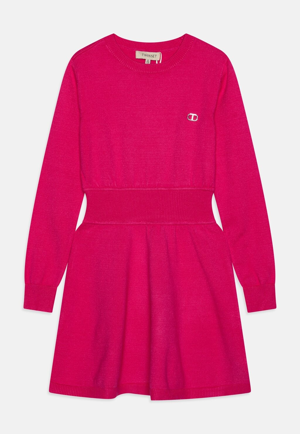 

Трикотажное платье Dress TWINSET, цвет pink fluo