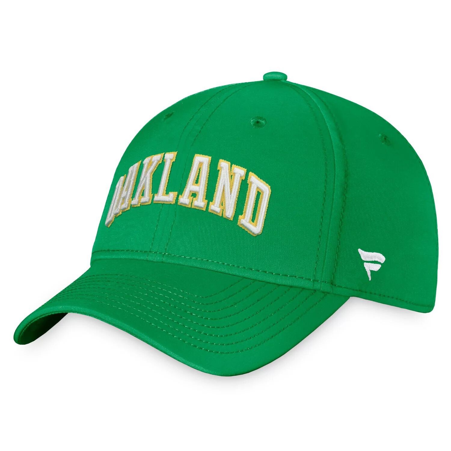 

Мужская кепка Fanatics Kelly Green Oakland Athletics Cooperstown Core Flex.