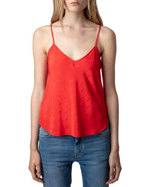 

Шелковая майка Casel Jac Wings Zadig & Voltaire, цвет Red