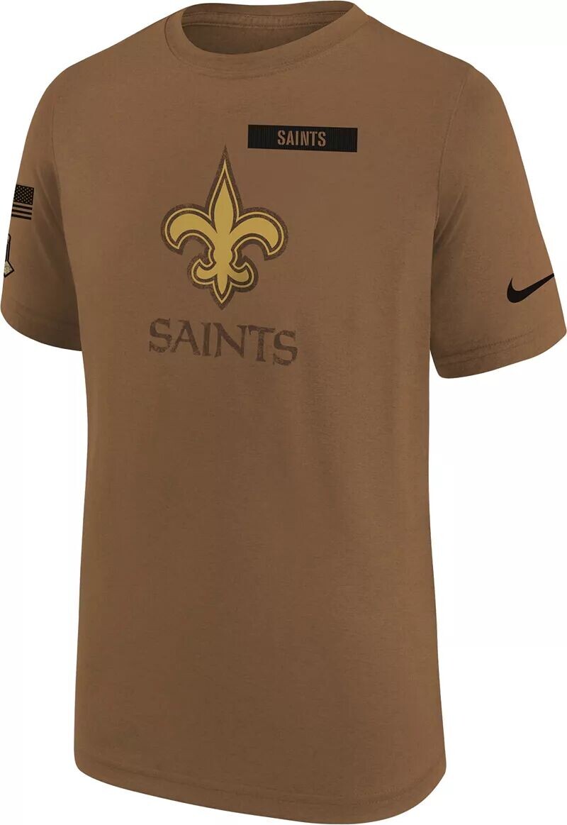 

Коричневая футболка Nike Youth New Orleans Saints 2023 Salute to Service