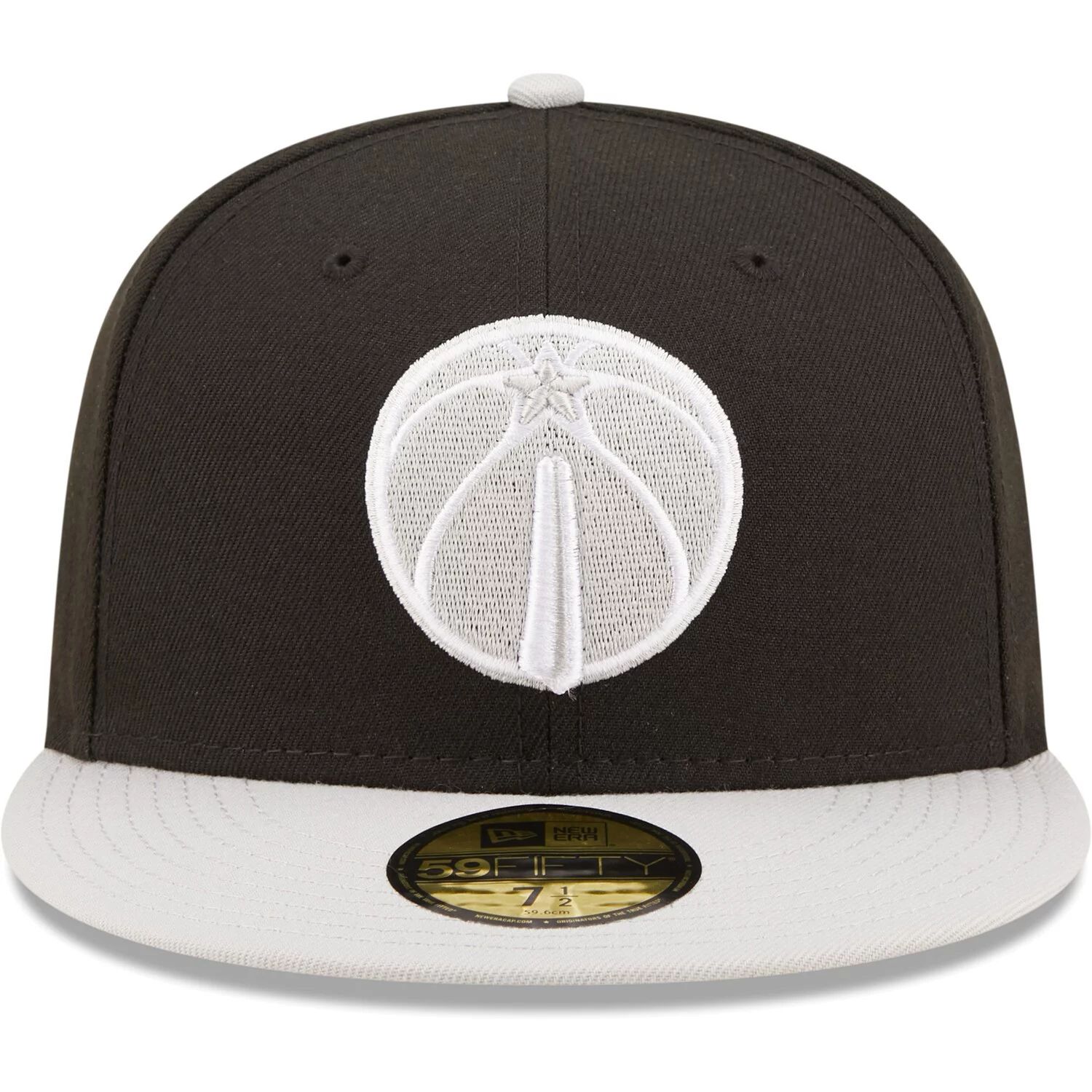 

Мужская облегающая шляпа New Era Black/Gray Washington Wizards Two-Tone Color Pack 59FIFTY