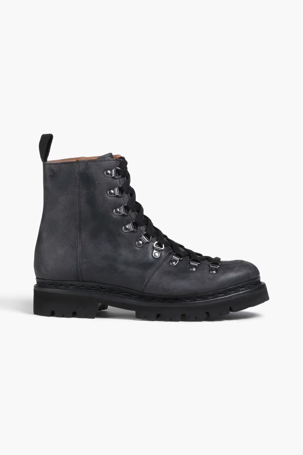 

Ботинки Nanette из фактурной кожи с потертостями Grenson, черный