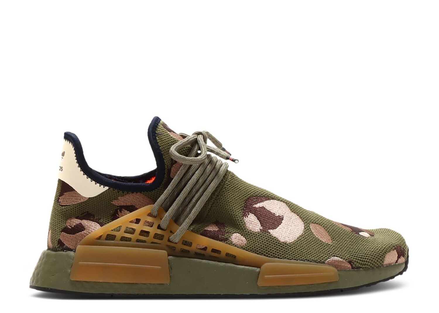 

Кроссовки adidas Pharrell X Nmd Human Race 'Animal Print - Olive', зеленый, Зеленый;серый