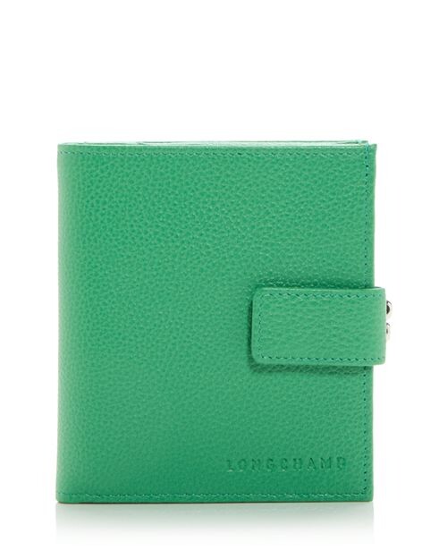 

Ле Фулон&;eacute; Кожаный французский кошелек Longchamp, цвет Green
