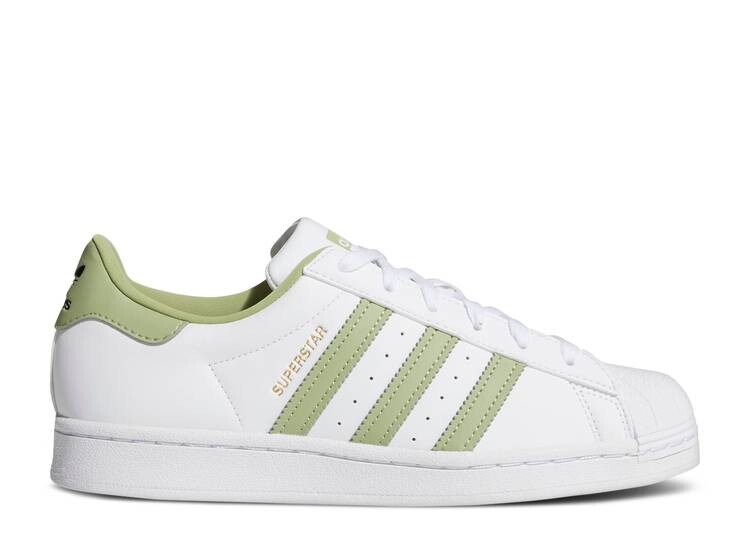 

Кроссовки Adidas WMNS SUPERSTAR 'WHITE MAGIC LIME', белый