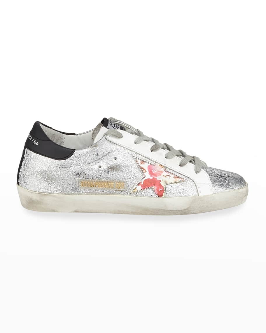 

Кроссовки из жатой металлизированной кожи Superstar Golden Goose