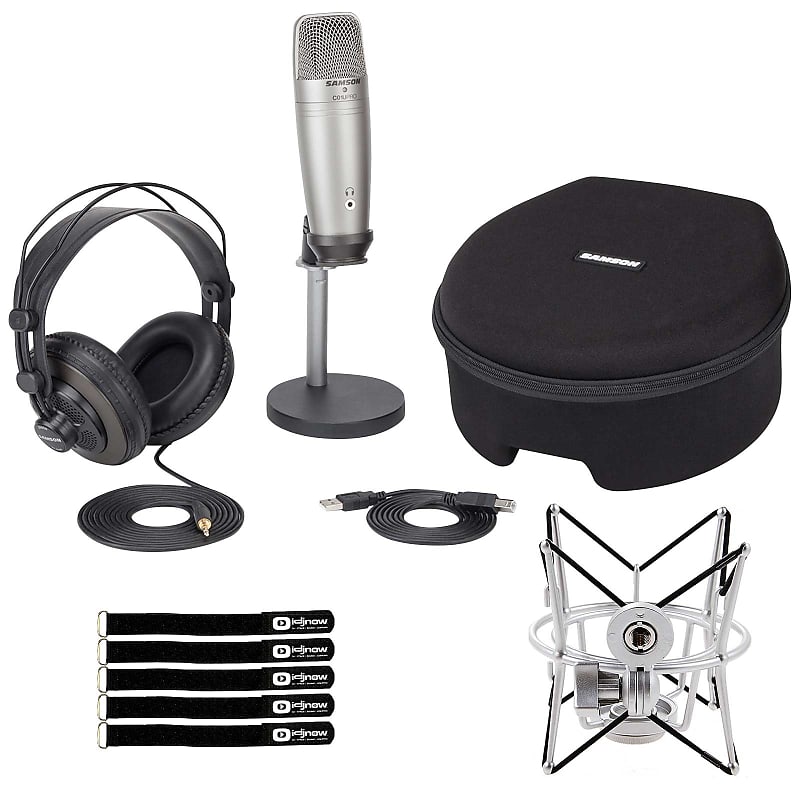 Микрофон Samson Samson C01U Pro USB Podcasting Vocal Recording Bundle w Shockmount Package
