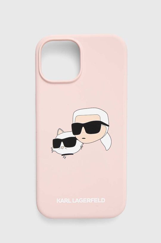 

Чехол для телефона iPhone 15/14/13 6.1 Karl Lagerfeld, розовый