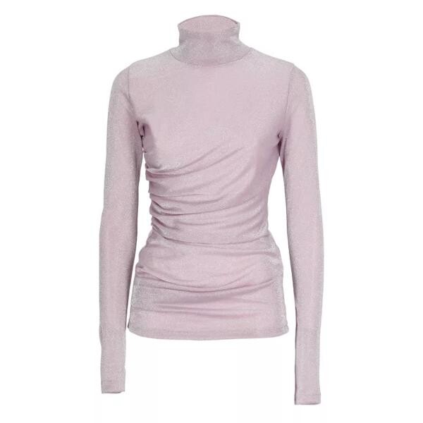 

Футболка pink lurex t-shirt Msgm, фиолетовый