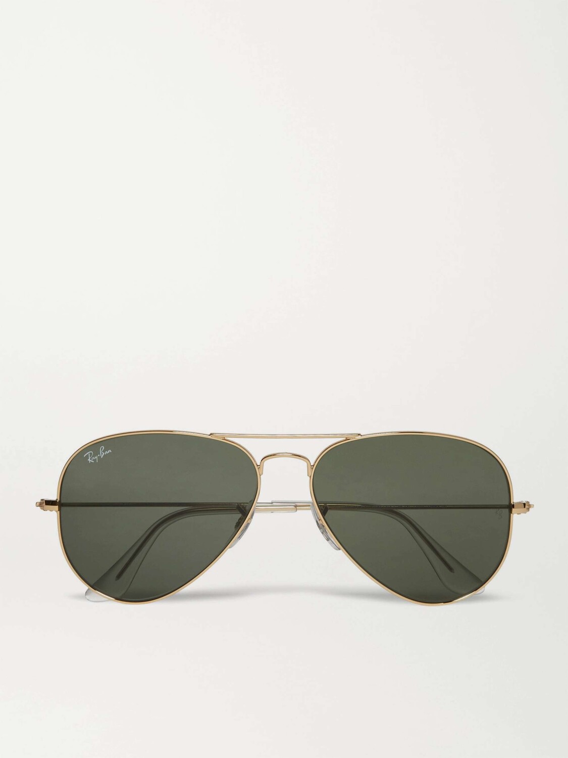 

Золотистые солнцезащитные очки-авиаторы RAY-BAN, золотой