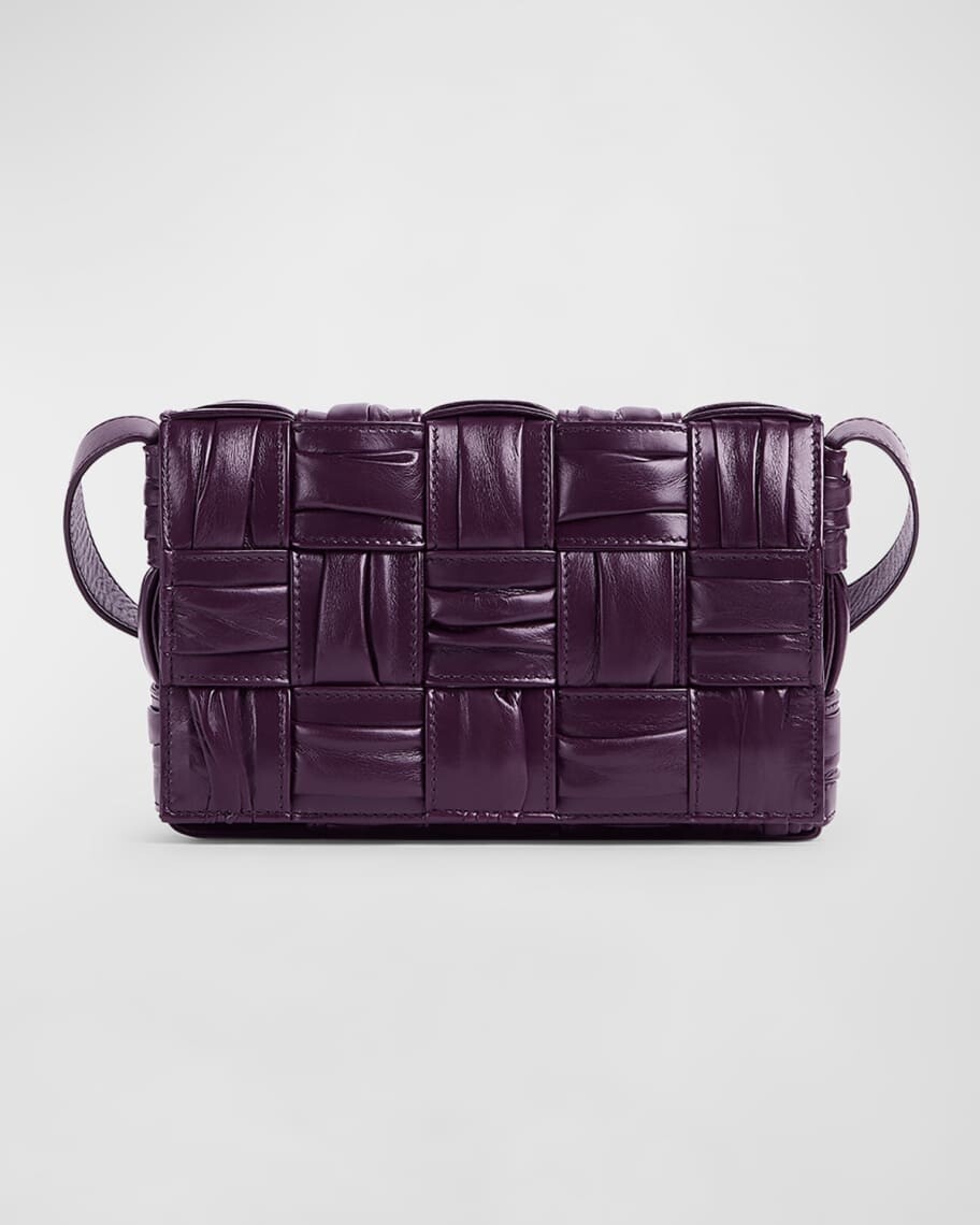 

Кожаная сумка через плечо с подкладкой из кассеты Intreccio Bottega Veneta