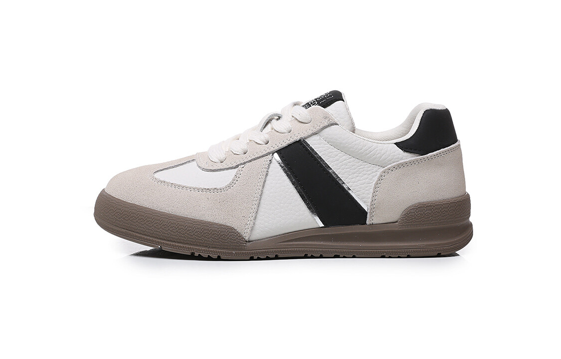 

Туфли женские повседневные Women's Casual Shoes Women's Low-Top Pooq, бежевый/черный