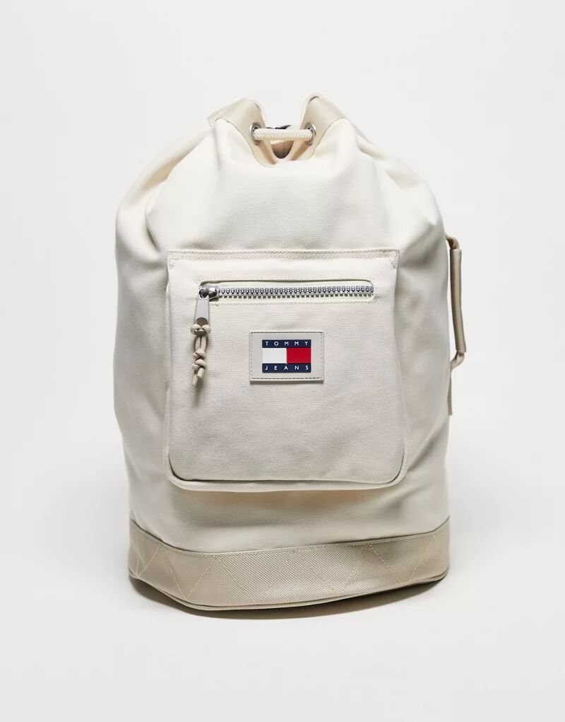 Кремовая сумка через плечо Tommy Jeans с логотипом в виде флага