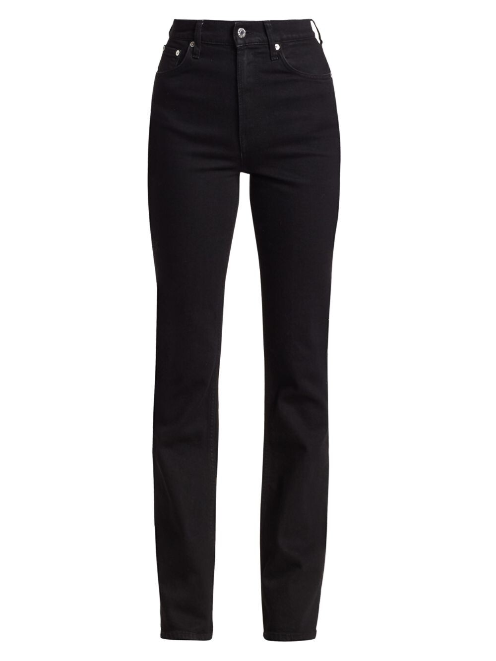 

Джинсы Bootcut с высокой посадкой Under Construction Femme Helmut Lang, черный