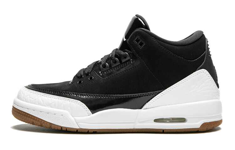 

Jordan Air Jordan 3 Retro Black White Gum (GS) Черный/Белый