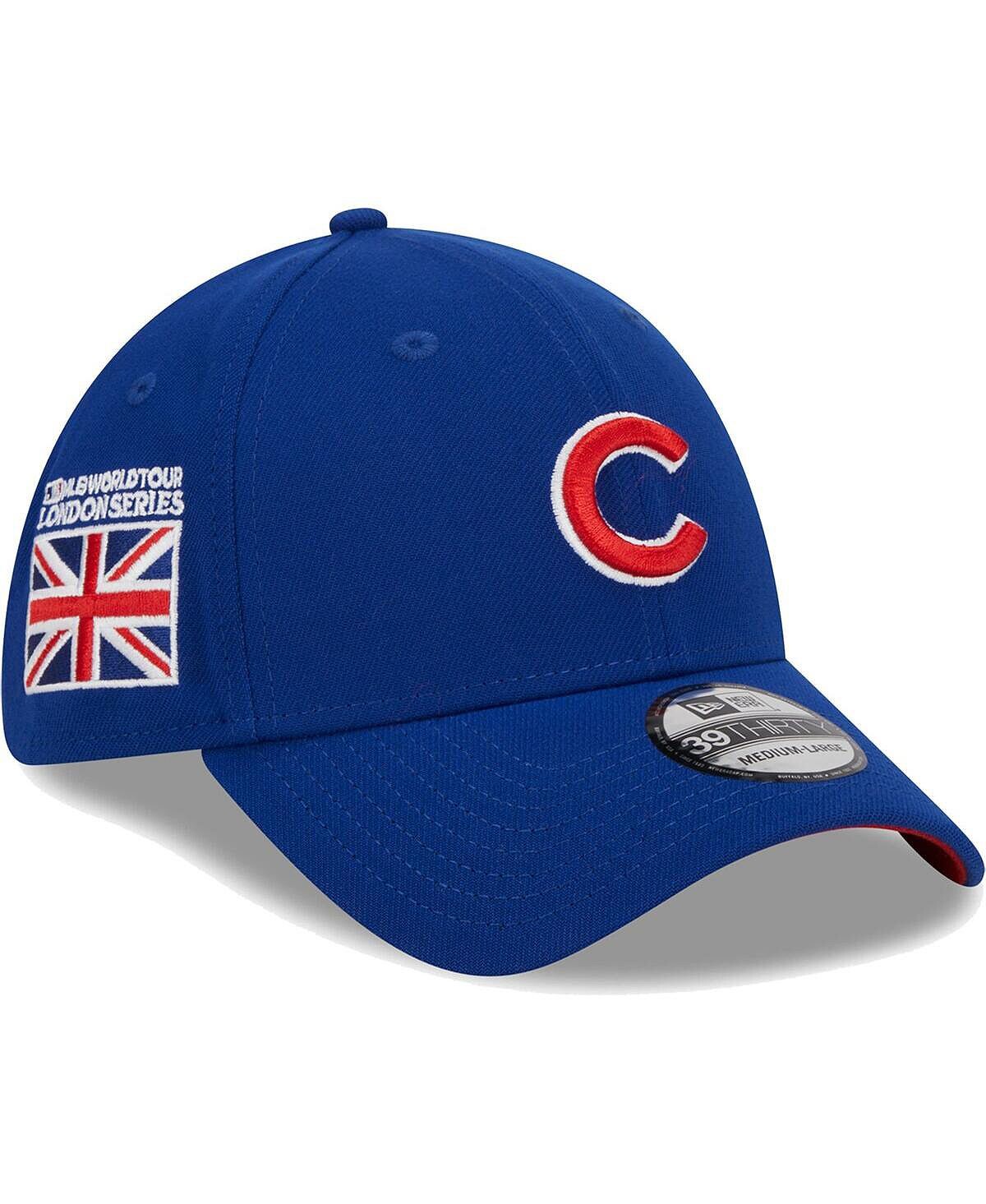 

Мужская гибкая кепка с флагом Royal Chicago Cubs 2023 MLB World Tour: London Series Flag 39THIRTY New Era