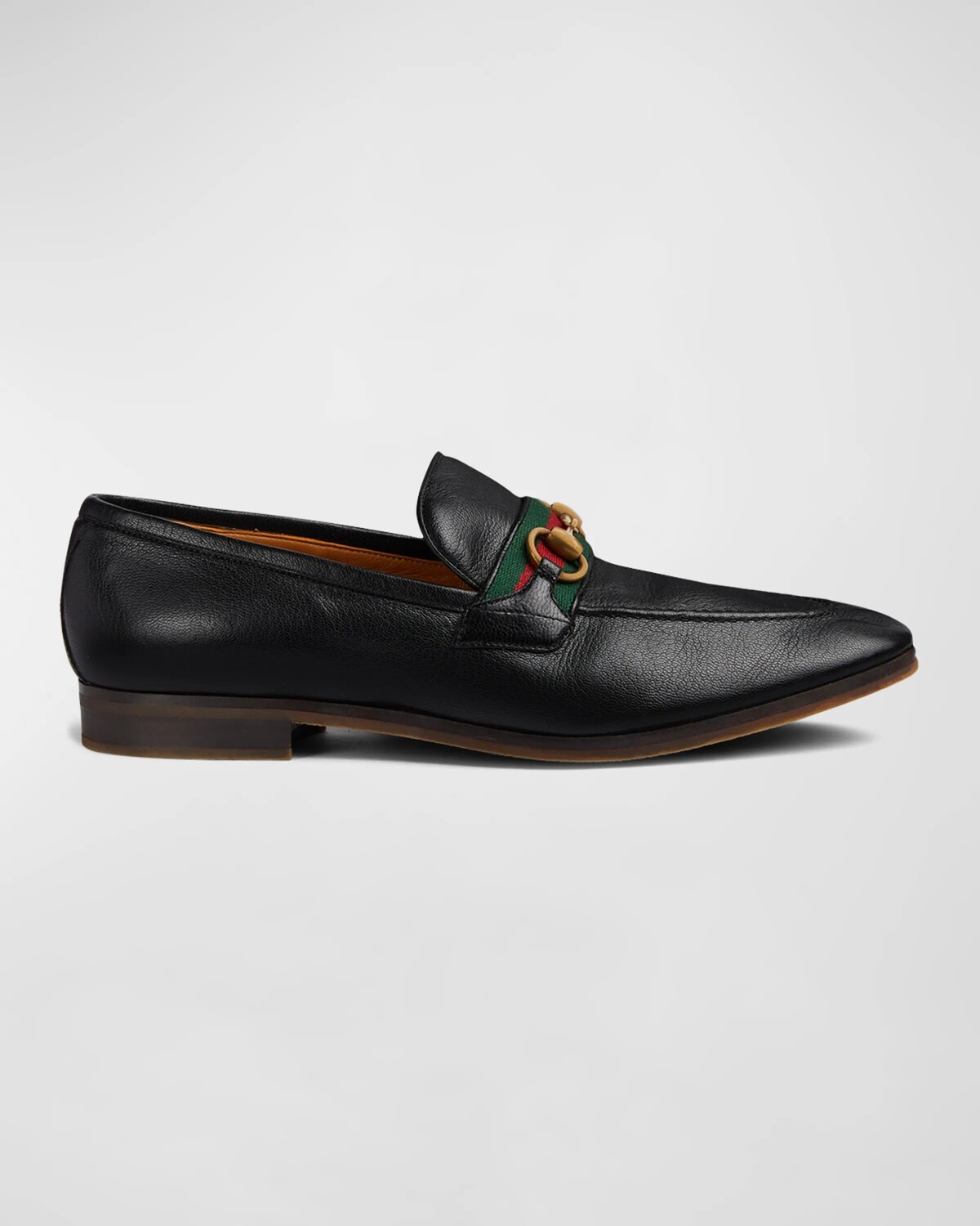 

Мужские лоферы с полосками Paride Web Gucci, цвет Black