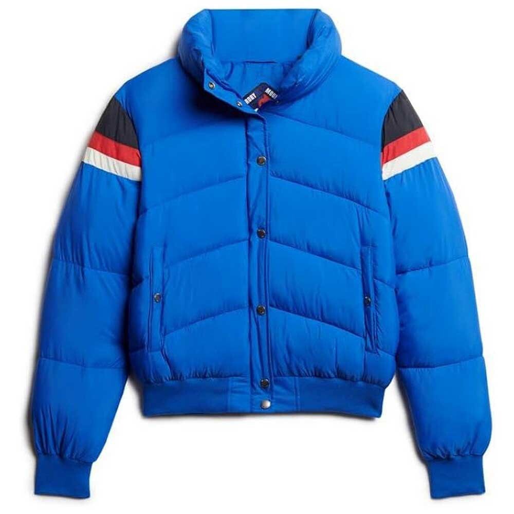 

Пуховик Superdry Retro Panel, синий