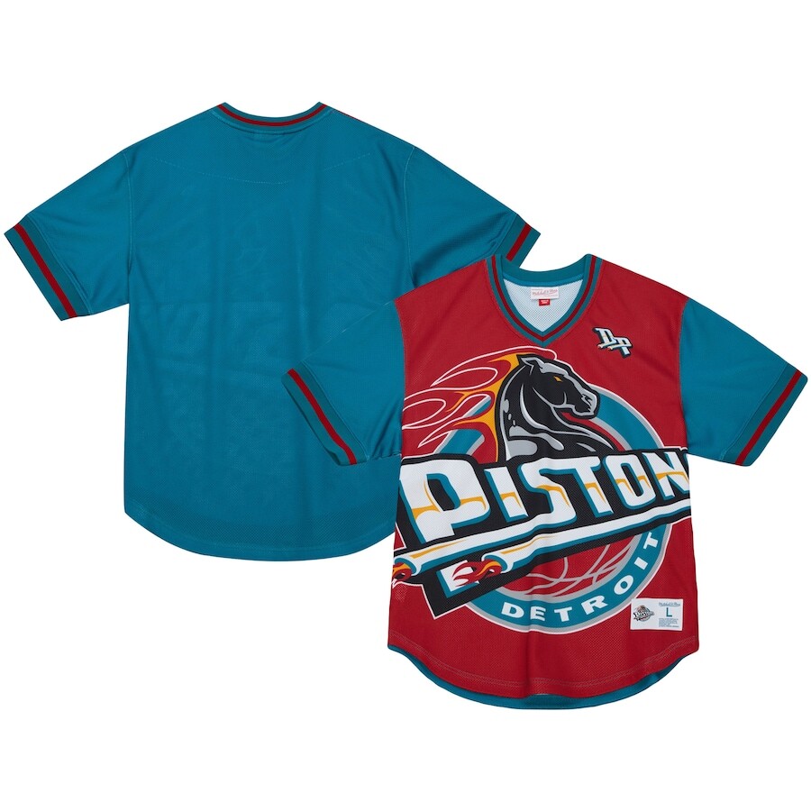 

Футболка с коротким рукавом Mitchell & Ness Detroit Pistons, красный