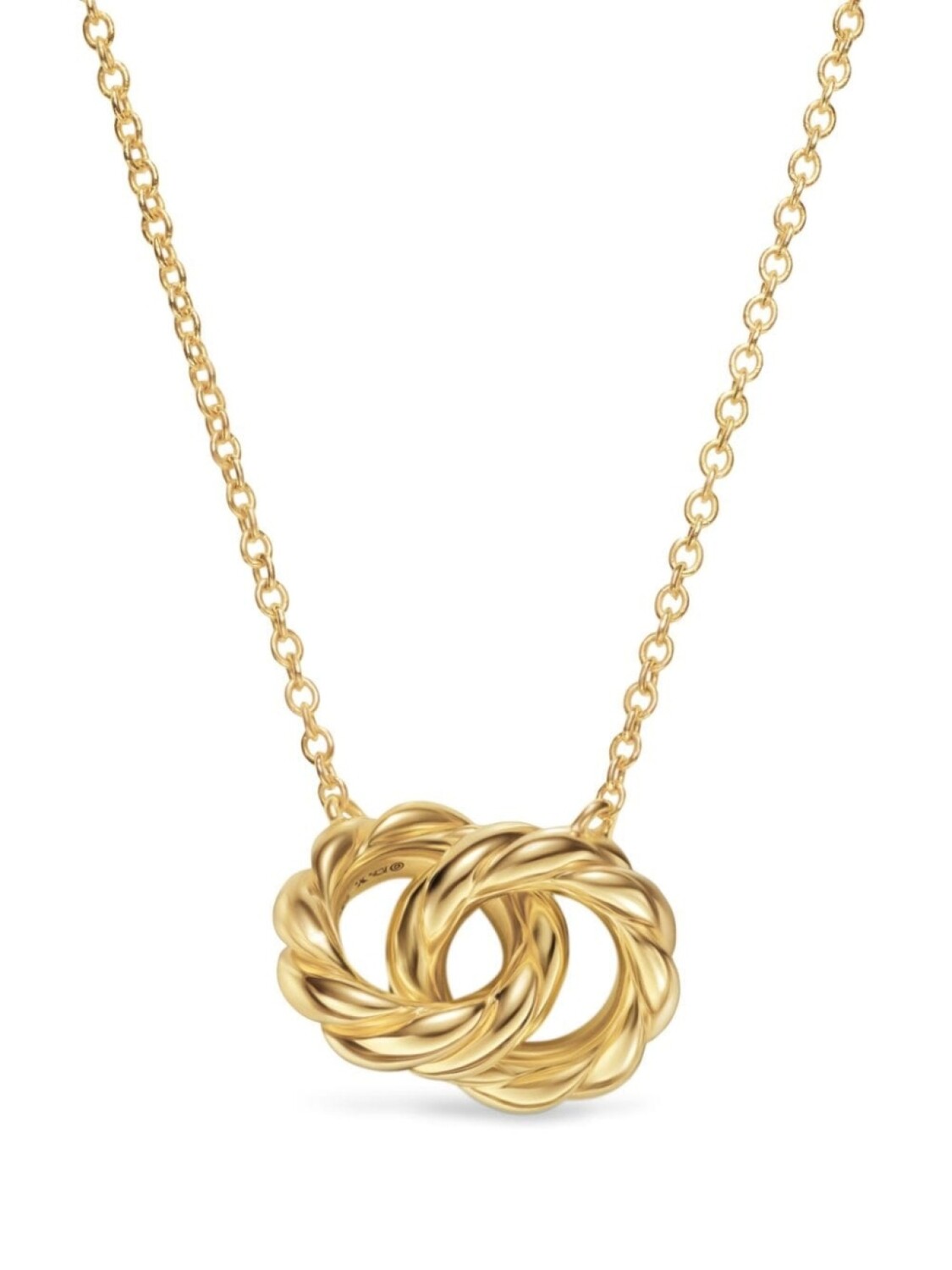 

Скульптурное ожерелье из 18-каратного желтого золота David Yurman, золотой