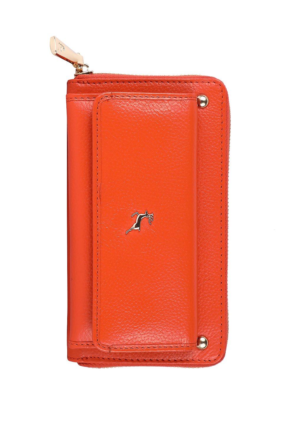 Большая кожаная сумочка для утреннего отдыха 'Dempsey' Ashwood Leather, оранжевый