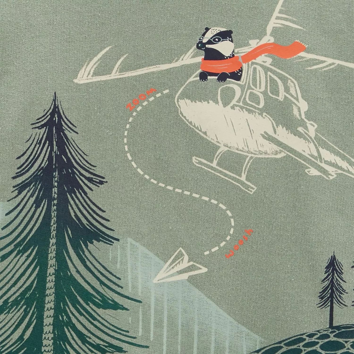 

Комплект из пуловера с топом и брюками для бега для мальчика Carter's Badger Helicopter Carter's