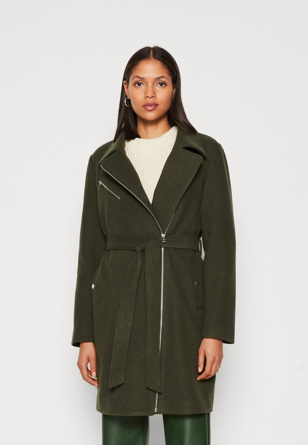 Классическое пальто Onlemily Zip Biker Coat ONLY, цвет duffel bag 7 дюймовые шорты мако rhone цвет duffel bag green