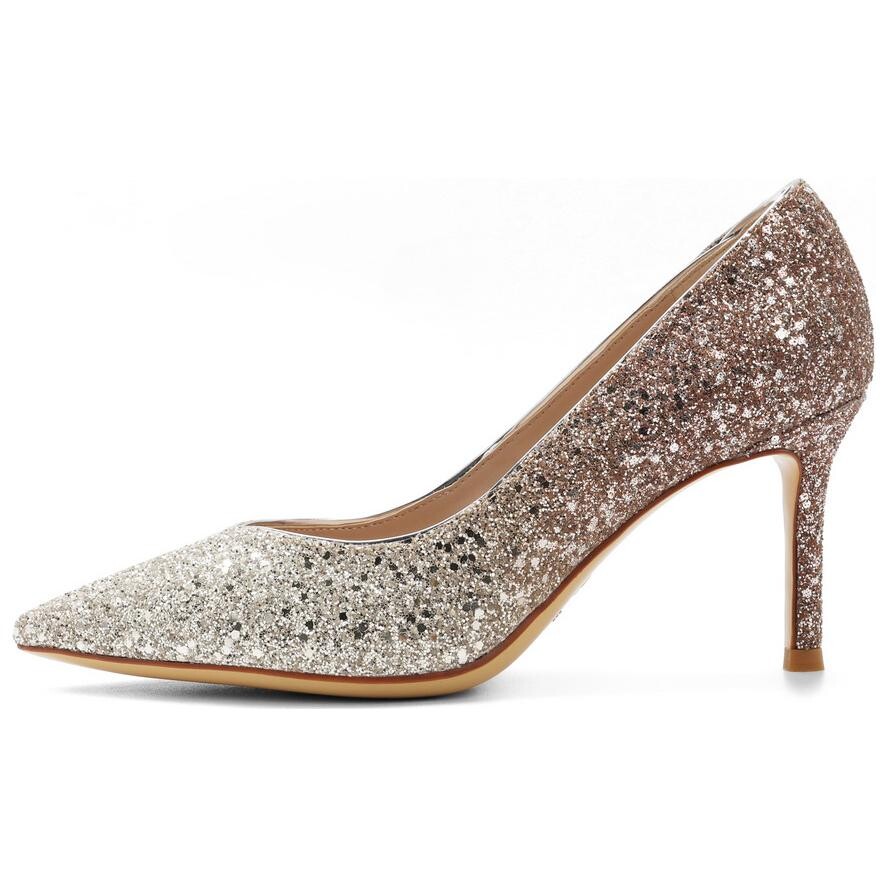 

Туфли женские на высоком каблуке Belle, цвет Gold (with a height of 6.5) - Side Hollow Style