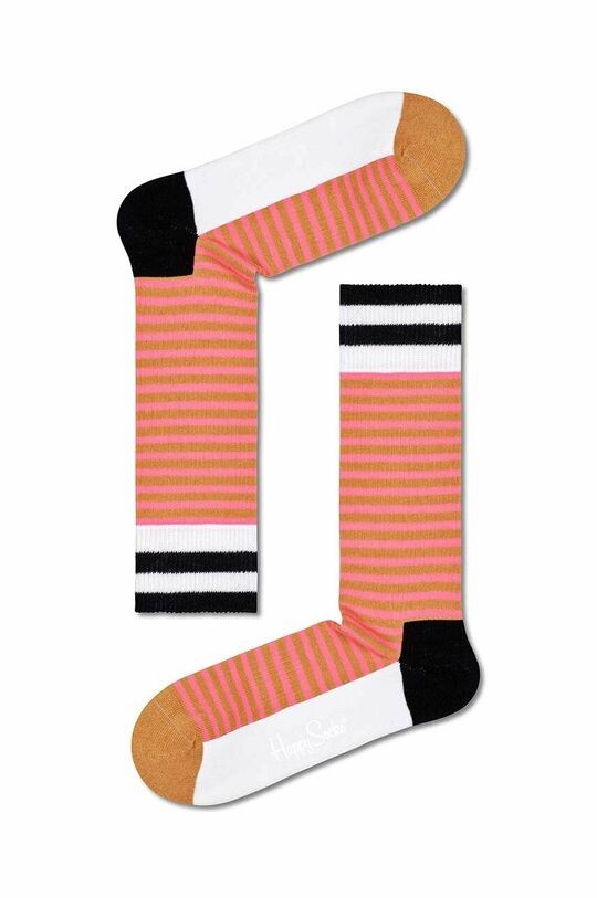

Носки Темно-розовые неоновые полоски Happy Socks, розовый