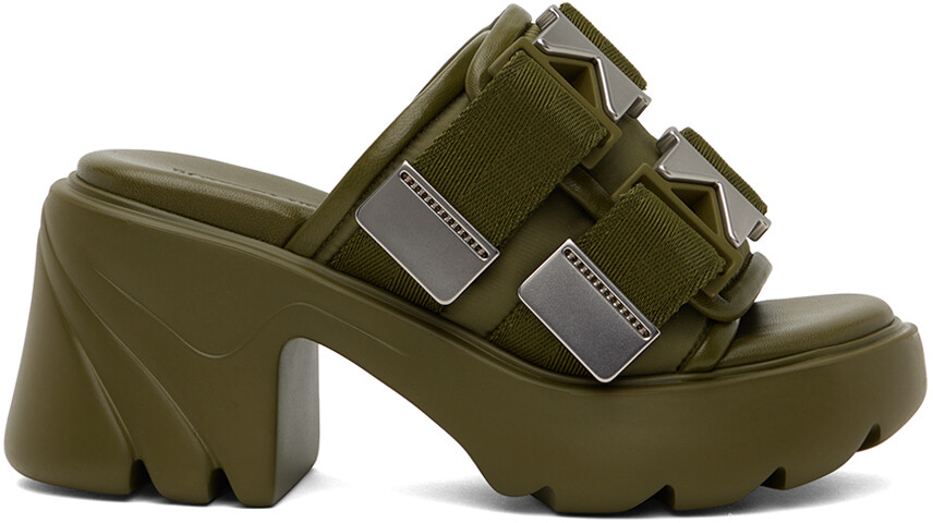

Хаки-сабо Flash Bottega Veneta, цвет Moss