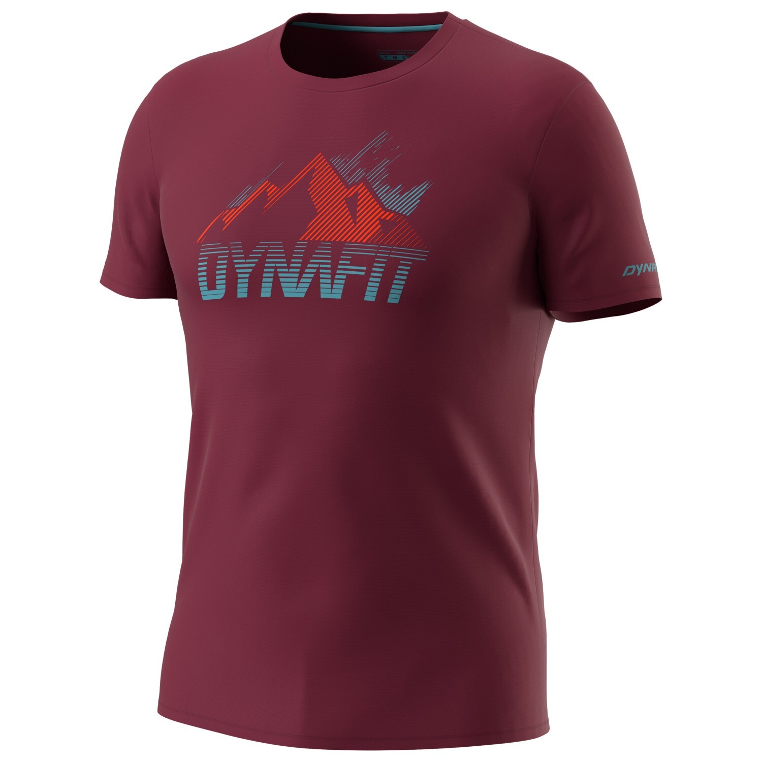 Функциональная рубашка Dynafit Transalper Graphic S/S Tee, цвет Burgundy/8070