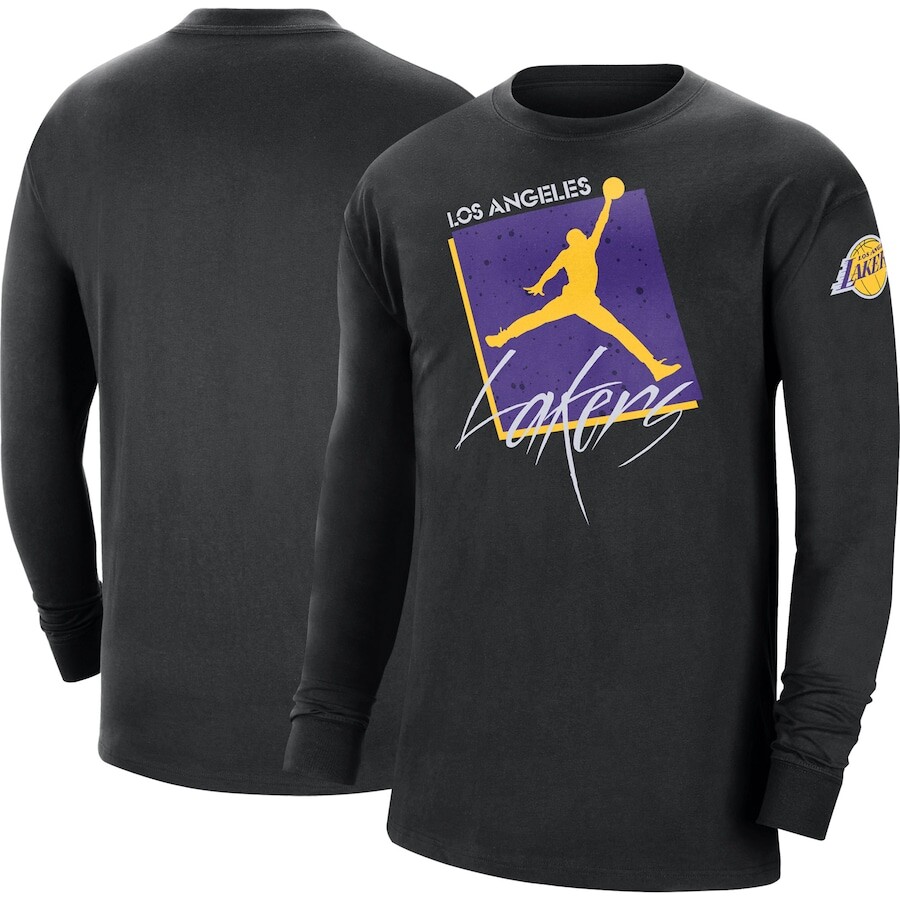 

Футболка с длинным рукавом Jordan Brand Los Angeles Lakers, черный