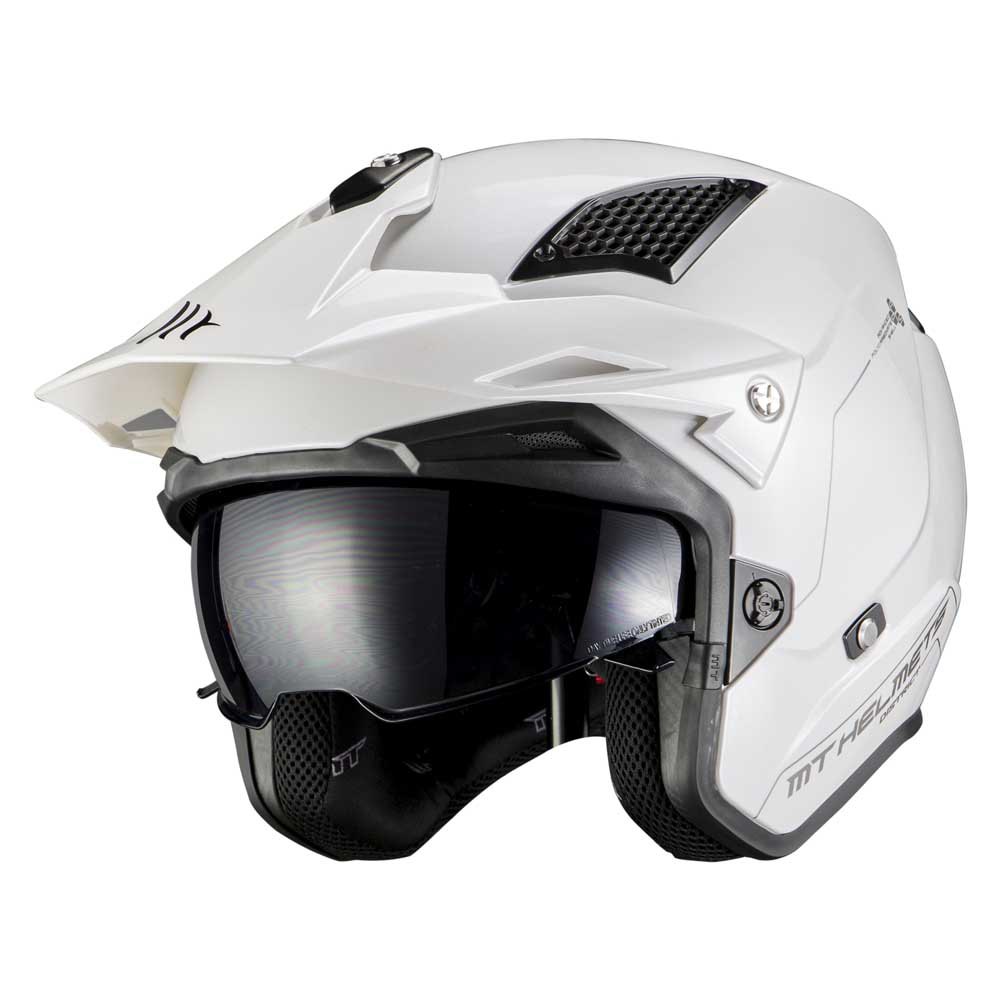 цена Открытый шлем MT Helmets District SV S Solid, белый